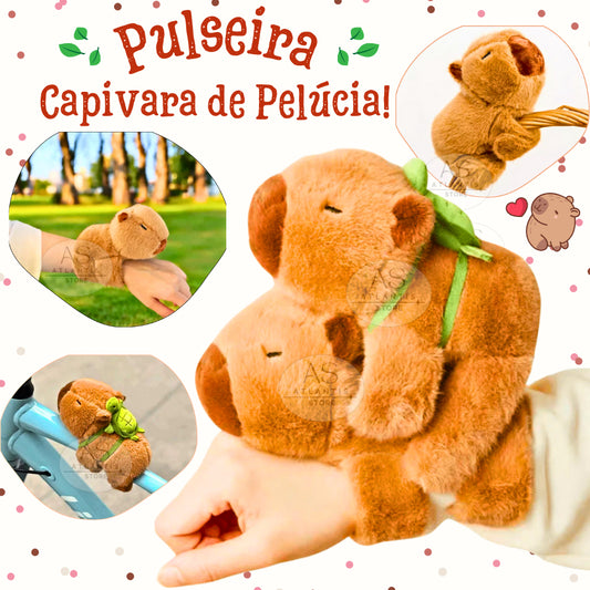Pulseira Capivara de Pelúcia