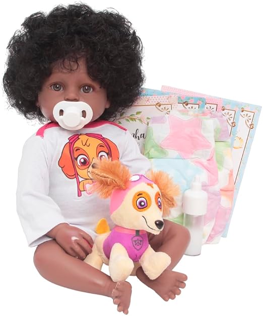 Bebê Reborn Realista - Cacheada + Acessórios