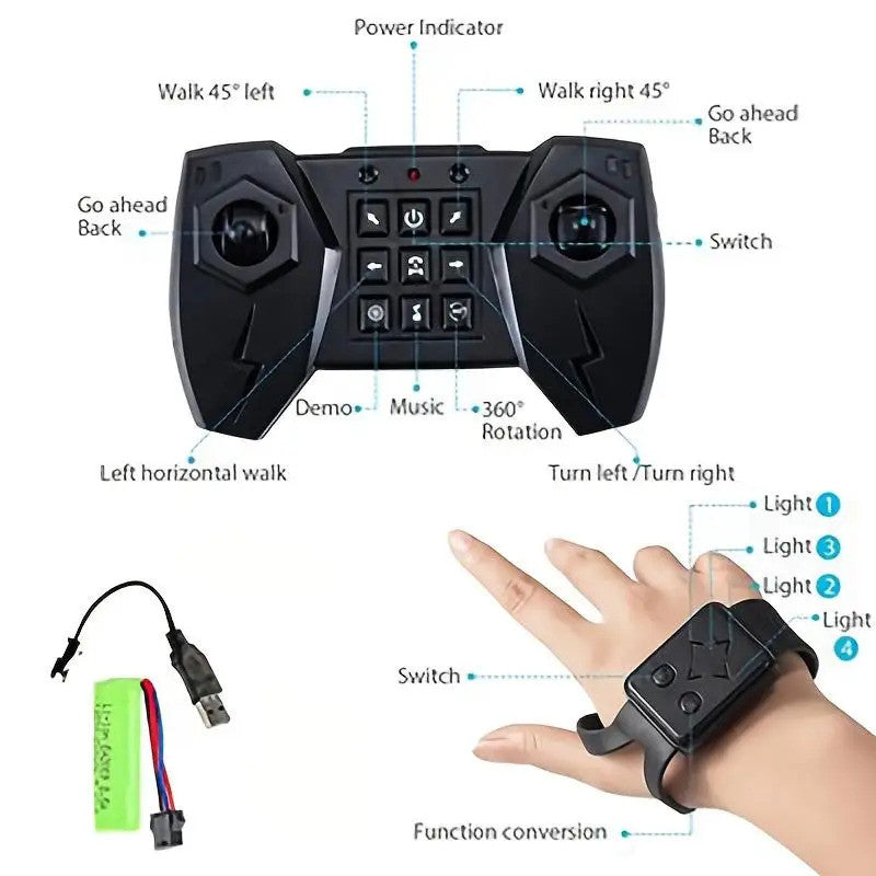 Carro de Drift com Controle por Gesto – Luzes LED