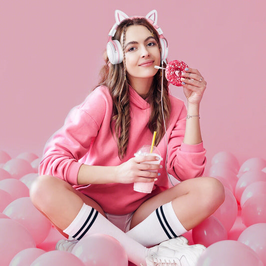 Headset Gamer ONIKUMA X10 - Orelhas de Gato Destacáveis