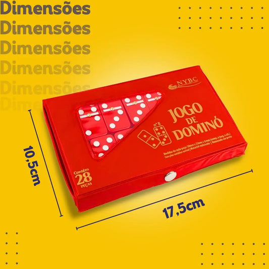 Dominó Profissional Vermelho - Pedras Grandes