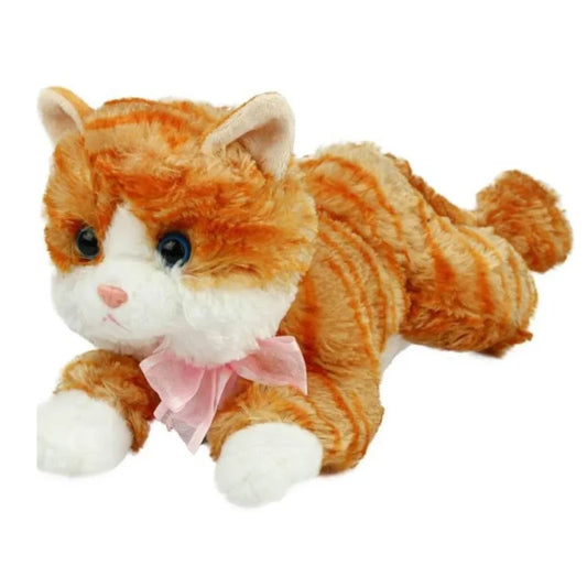 Gatinho de pelúcia deitado (23 cm)