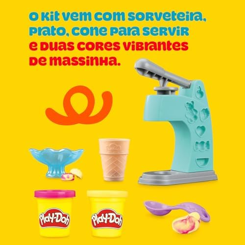 Massinha Play-Doh Mini Sorveteria Divertida