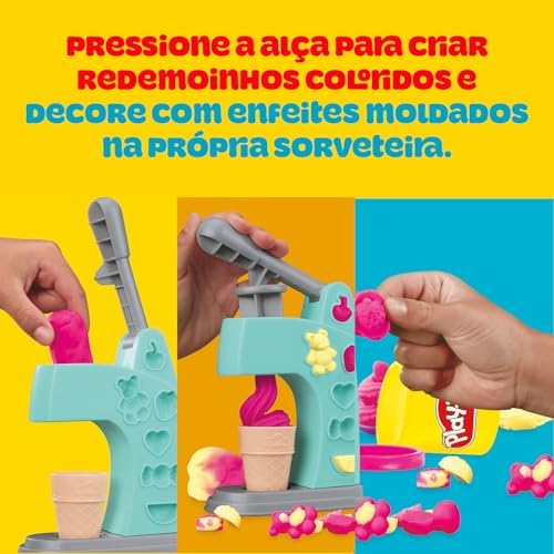 Massinha Play-Doh Mini Sorveteria Divertida