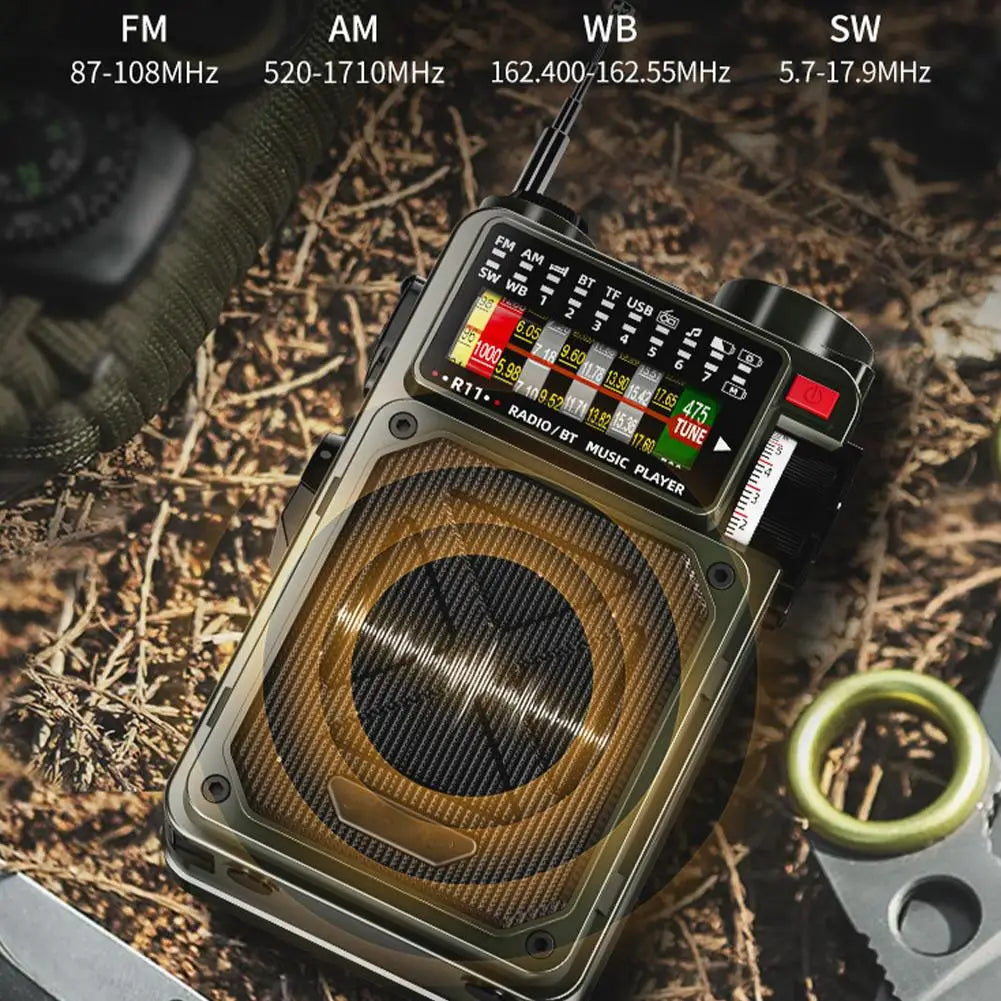 Rádio Solar Multifuncional Bluetooth R11 (Tempórario)