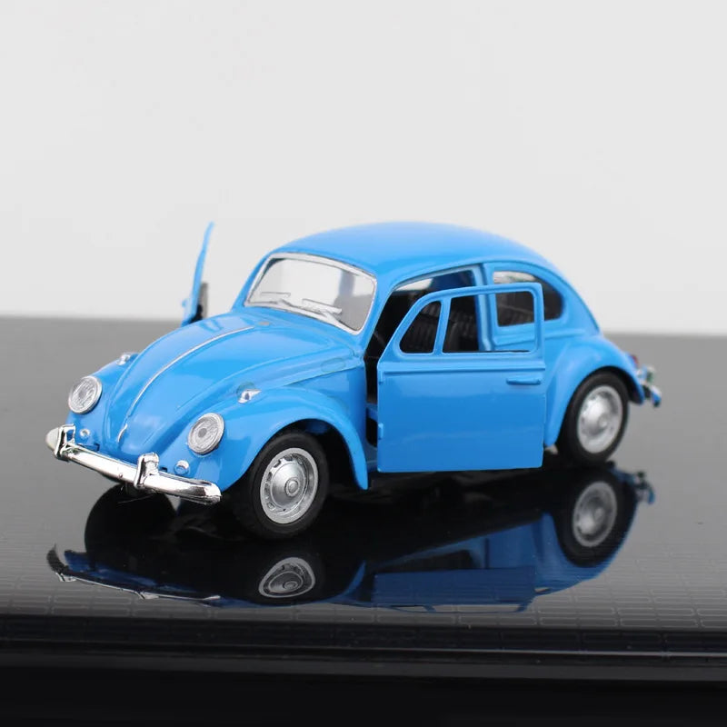 Carrinho Fusca Miniatura de Metal (Abre as Portas - Fricção)