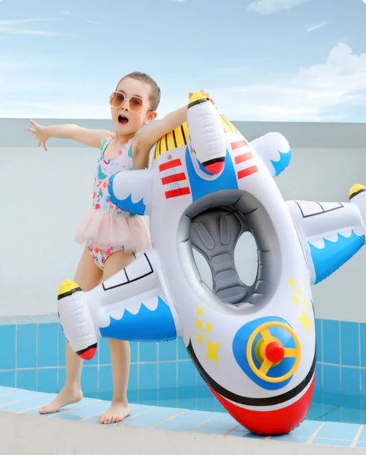 Bóia Inflável Infantil - Avião com Volante