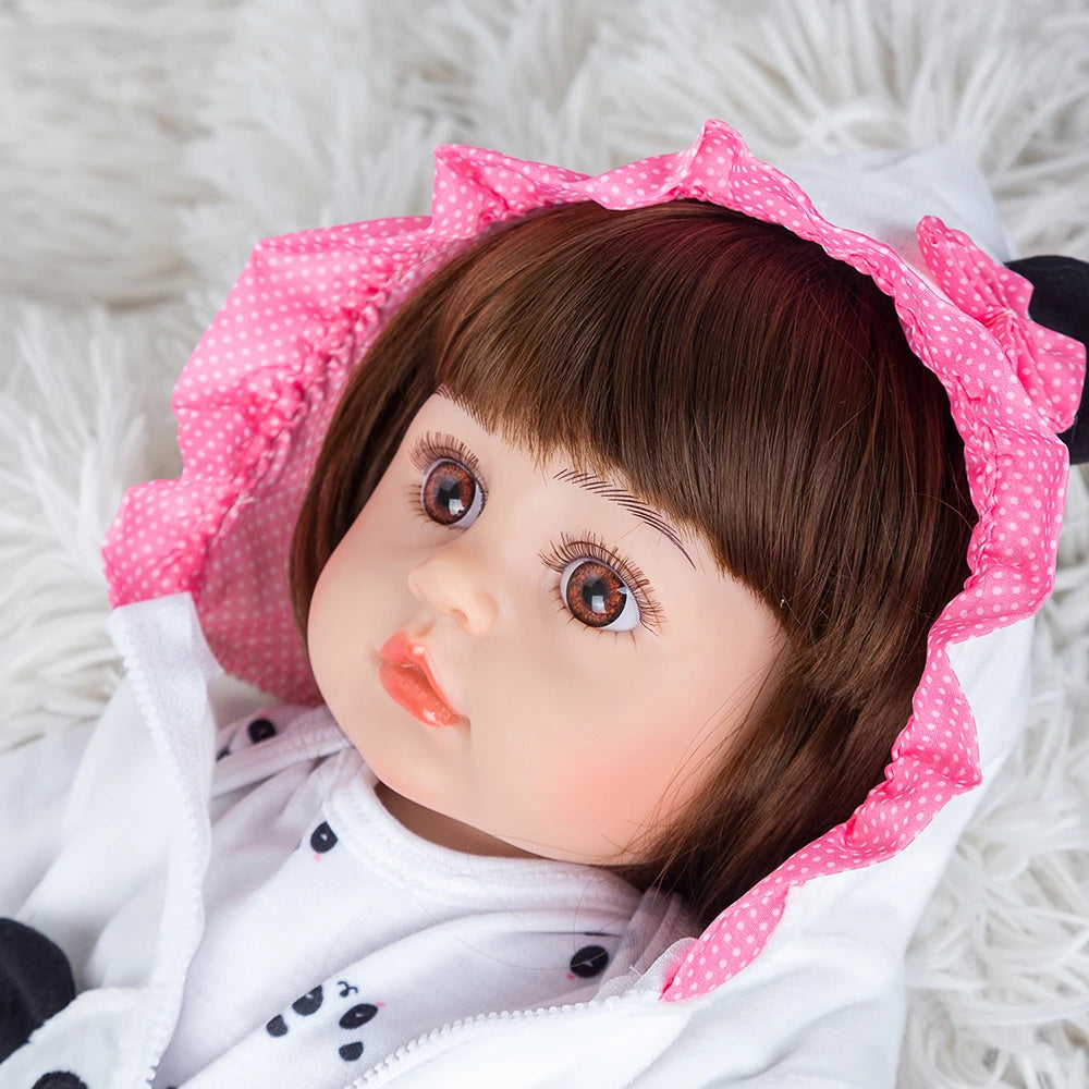Boneca Reborn Panda 48cm