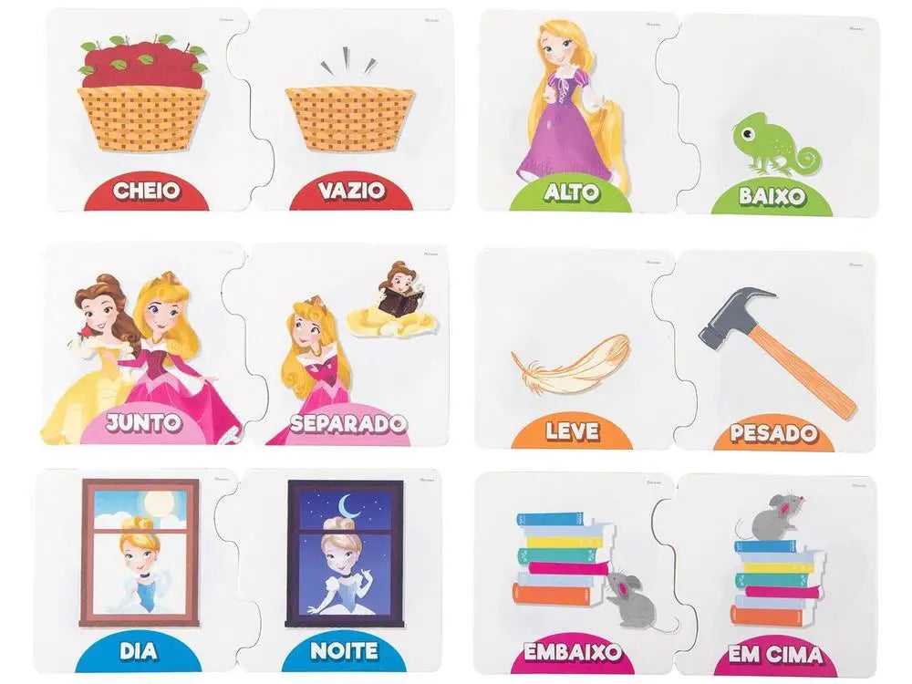 Jogo dos Opostos Princesas Disney – Mimo Toys