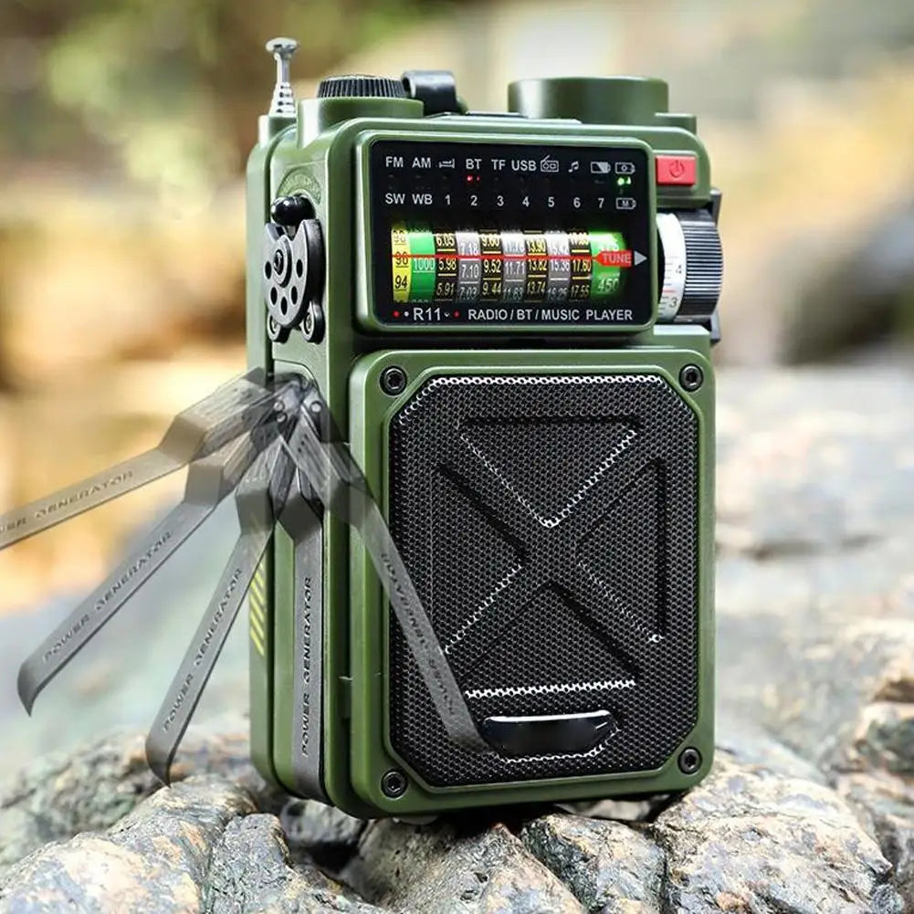 Rádio Solar Multifuncional Bluetooth R11 (Tempórario)