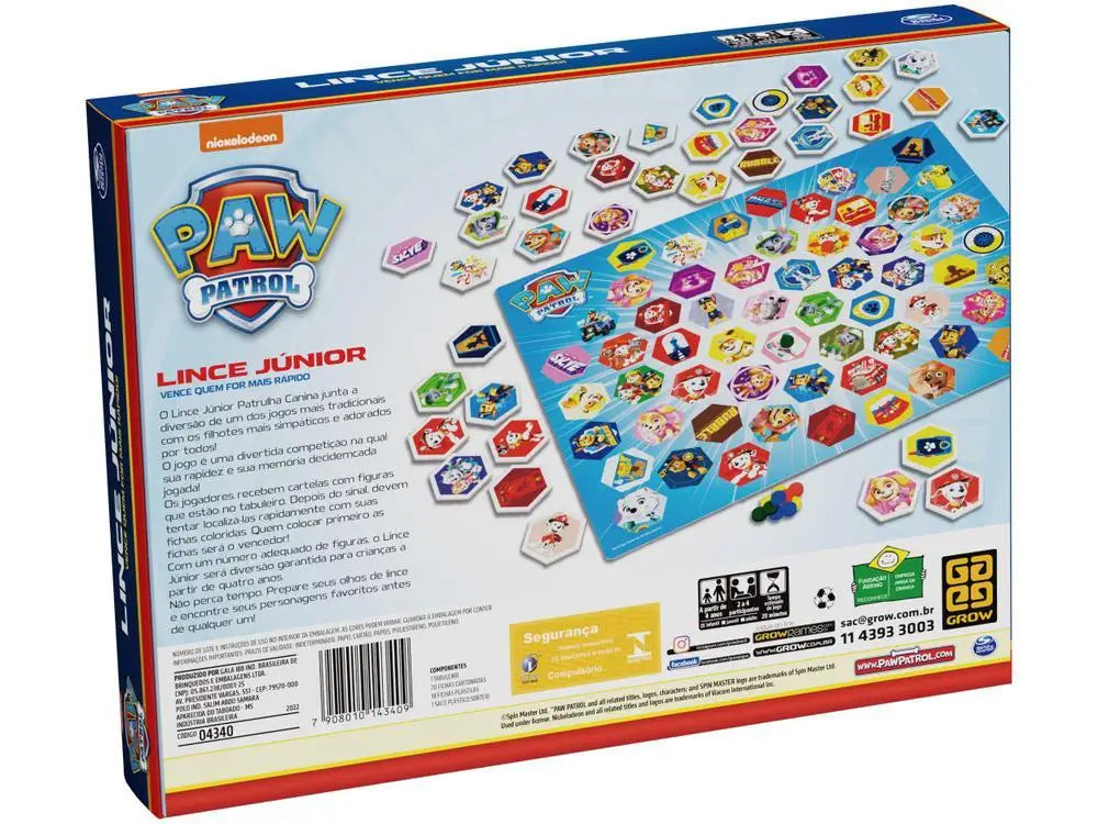Jogo Patrulha Canina da Grow