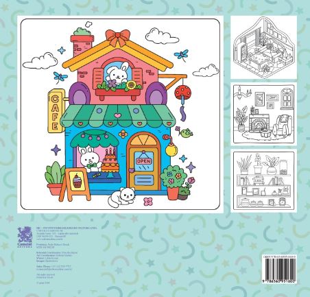 Livro de Colorir Adulto - Cute & Comfy