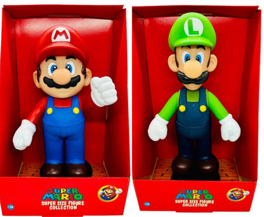 Bonecos Mario / Luigi Vinil Collection (23cm)