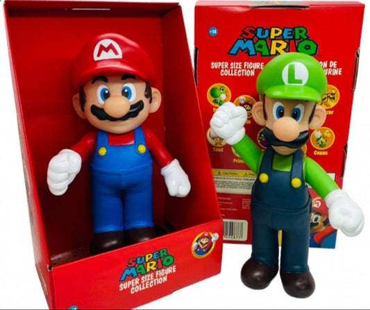 Bonecos Mario / Luigi Vinil Collection (23cm)