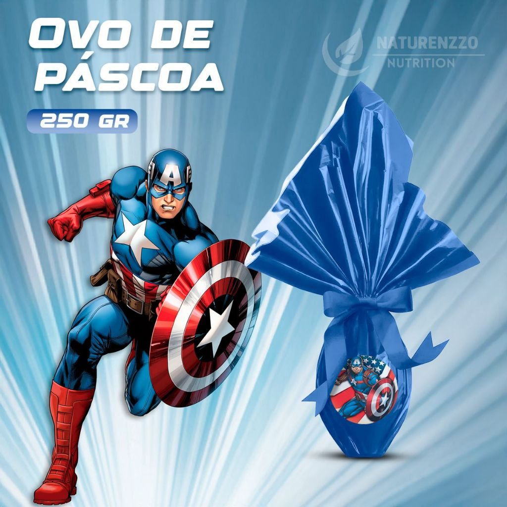 Ovo Garoto Capitão America 250g