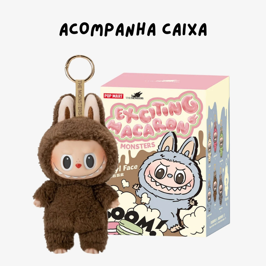 Pelúcia Labubu Monster Chaveiro Pop Mart – Modelo Aleatório!