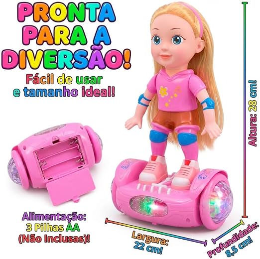Boneca Hoverboard Musical