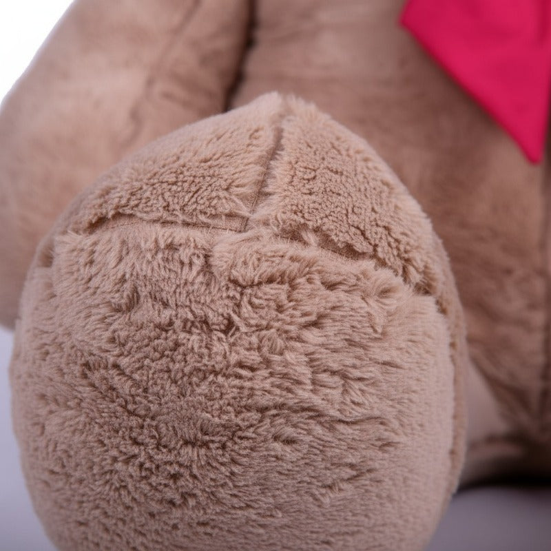 Urso de Pelúcia Gigante (1,10 metro) – Super Macio com Laço