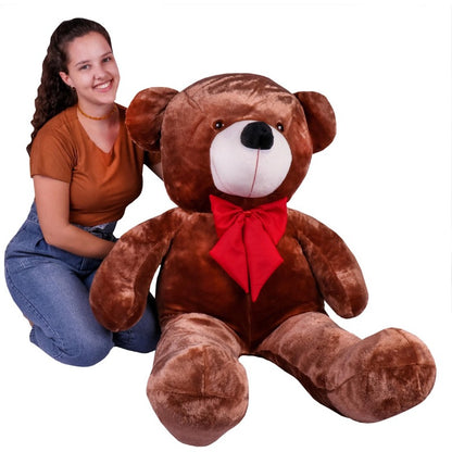 Urso de Pelúcia Gigante (1,10 metro) – Super Macio com Laço