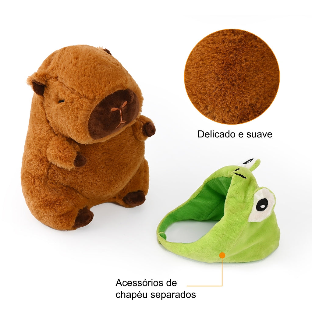 Capivara de Pelúcia - Touquinha Animal