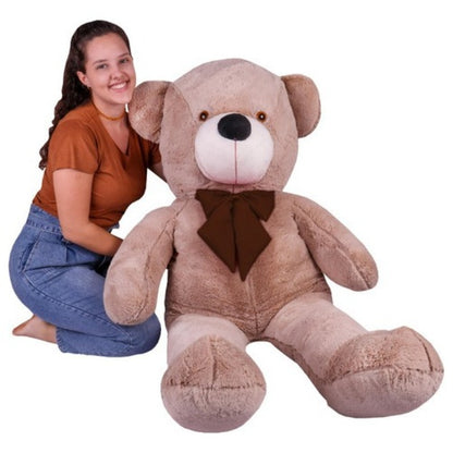 Urso de Pelúcia Gigante (1,10 metro) – Super Macio com Laço