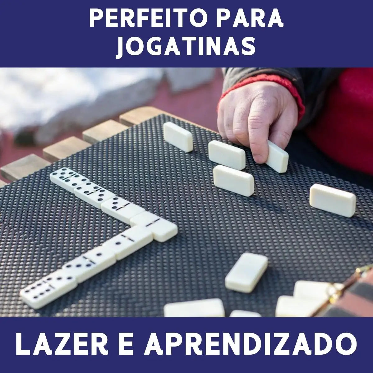 Dominó Profissional Vermelho - Pedras Grandes
