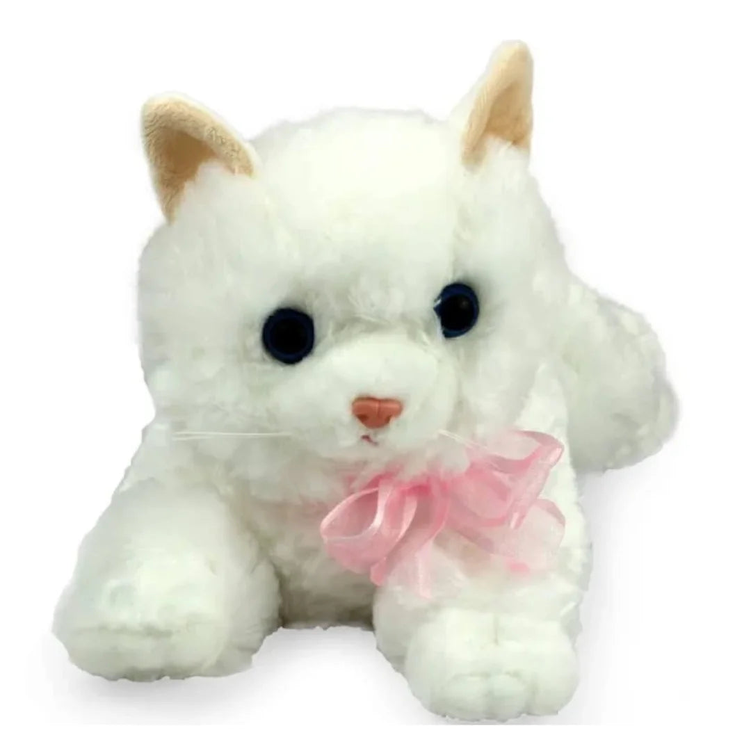 Gatinho de pelúcia deitado (23 cm)
