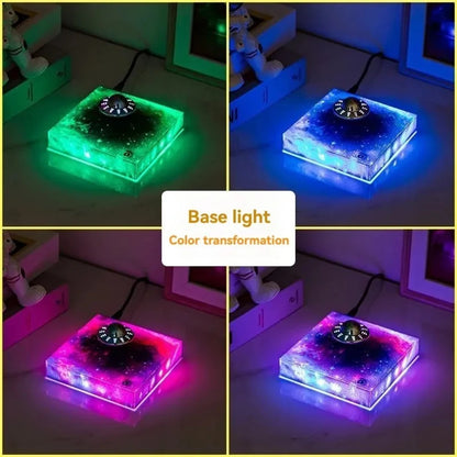 Disco Voador Magnético Flutuante com base Luminária