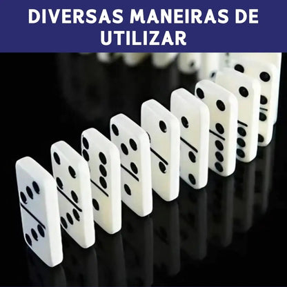 Dominó Profissional Vermelho - Pedras Grandes