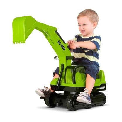Trator Escavadeira Gigante Infantil - Roma Brinquedos