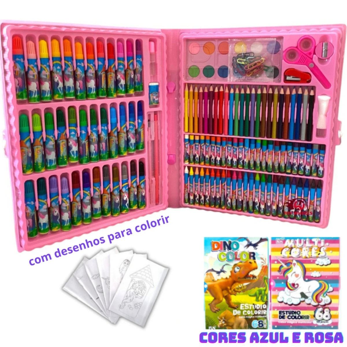 Estojo Maleta de Pintura Infantil