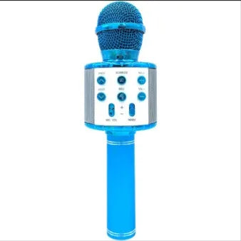 Microfone Bluetooth Karaokê (Grava + 4 efeitos de voz)