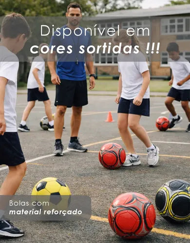 Kit Bola de Futebol + Bomba de Ar Manual