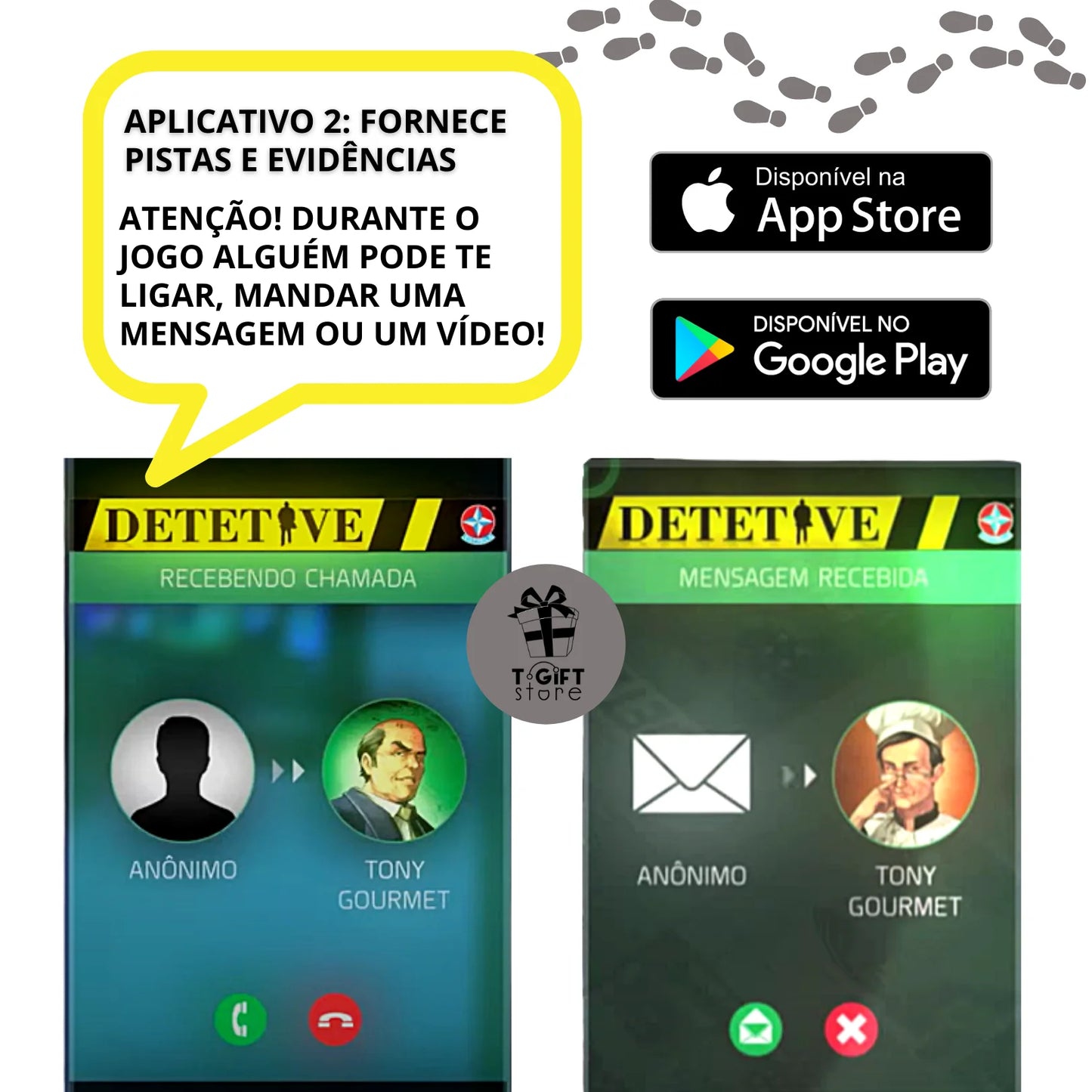 Jogo Detetive com Aplicativo para Celular - Estrela