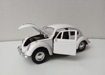 Carrinho Fusca Miniatura de Metal  (Abre as Portas - Fricção)