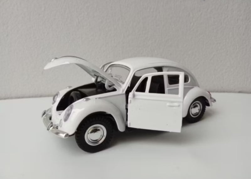 Carrinho Fusca Miniatura de Metal  (Abre as Portas e Capô - Fricção)