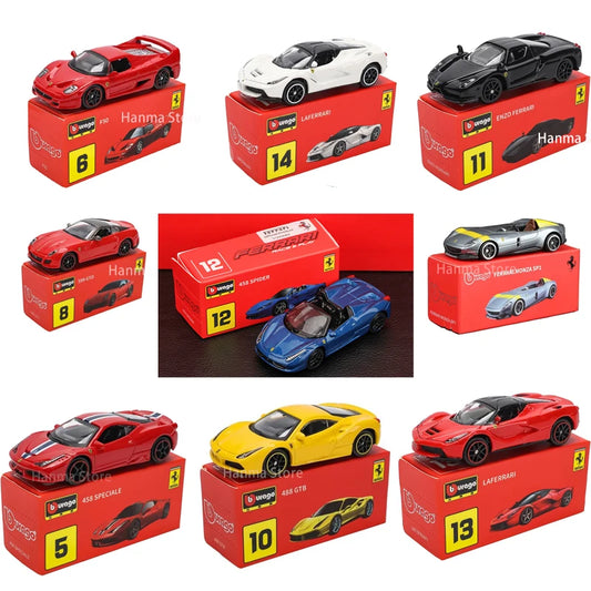 Modelo Mini colecionável da série Bburago-Ferrari