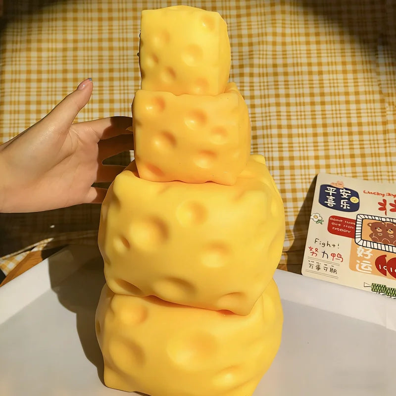Queijo Sensorial Anti-Stress (Brinquedo Para Amassar)