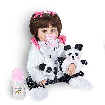 Boneca Reborn Panda 48cm