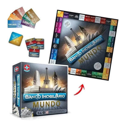Jogo Banco Imobiliário Mundo - Estrela
