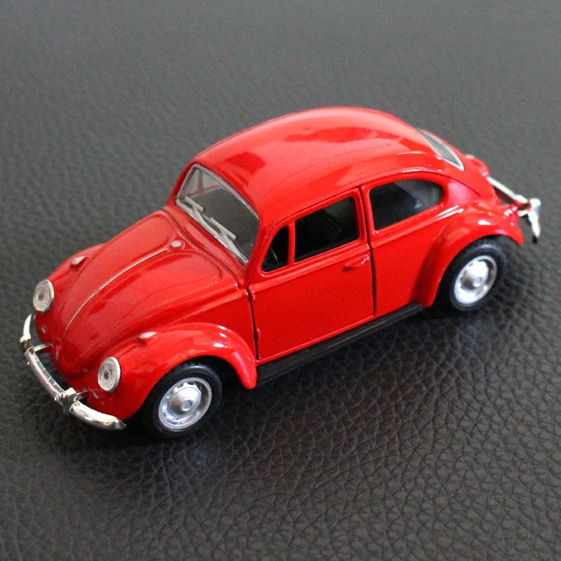 Carrinho Fusca Miniatura de Metal  (Abre as Portas e Capô - Fricção)