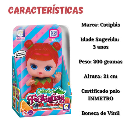 Bonecas Coleção Frutinhas Cotiplás (Com cheirinho de frutas)