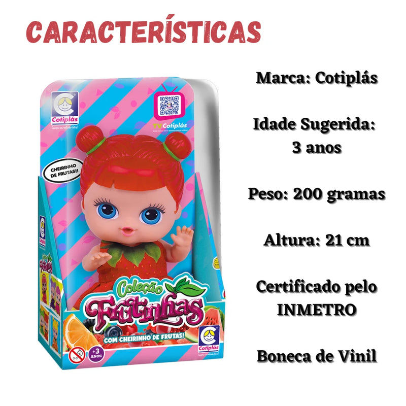 Bonecas Coleção Frutinhas Cotiplás (Com cheirinho de frutas)