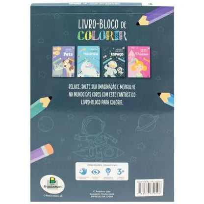 Livro - Bloco de Colorir - Espaço