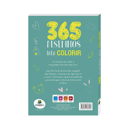 Livro 365 Desenhos Para Colorir