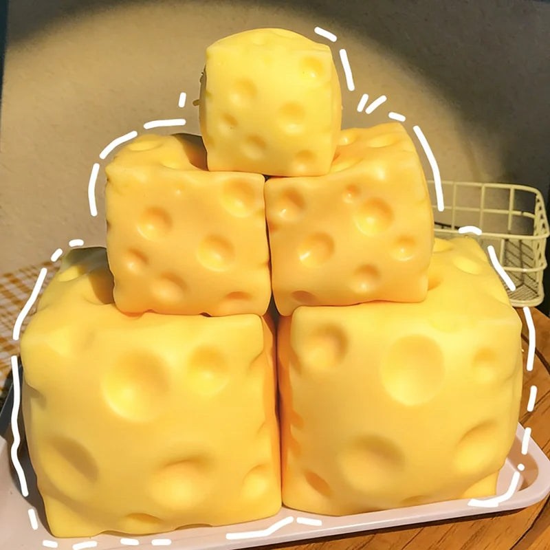 Queijo Sensorial Anti-Stress (Brinquedo Para Amassar)