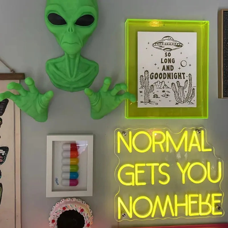 Busto Alien de Parede – Decoração 3D Sci-Fi!