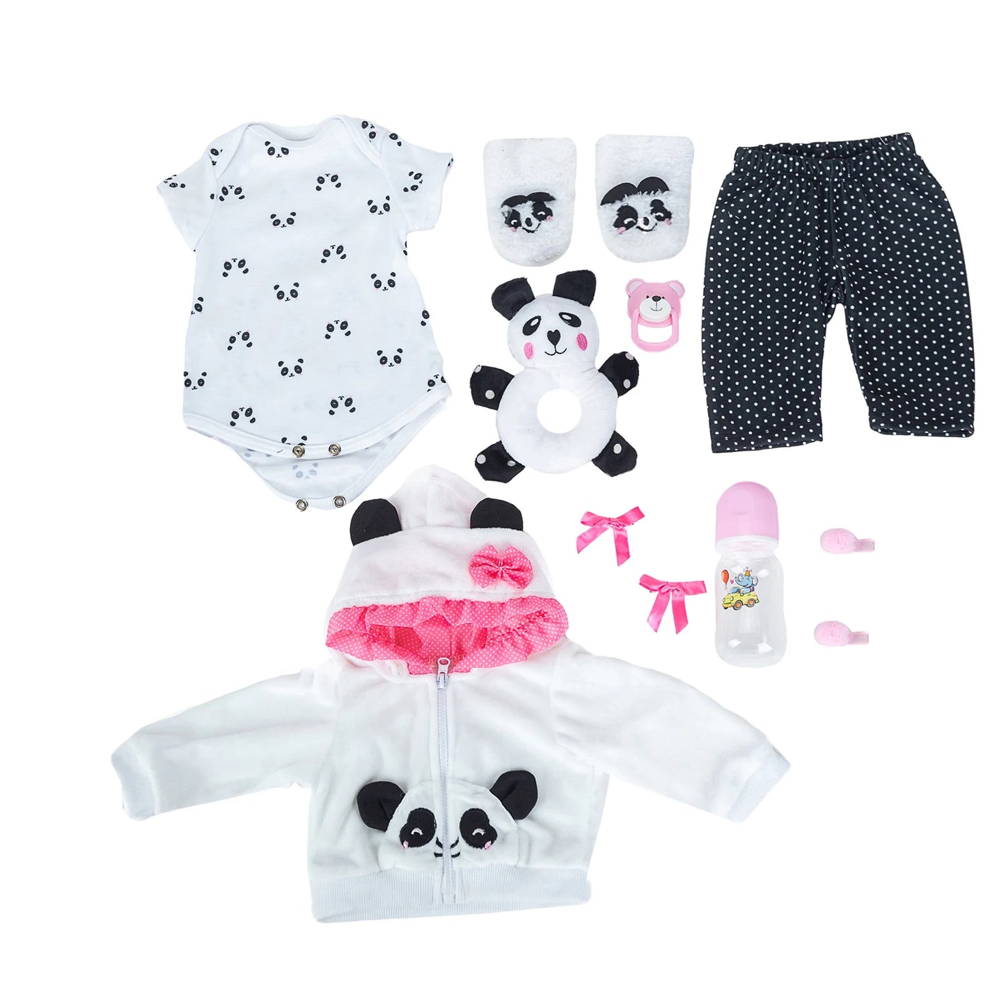 Boneca Reborn Panda 48cm