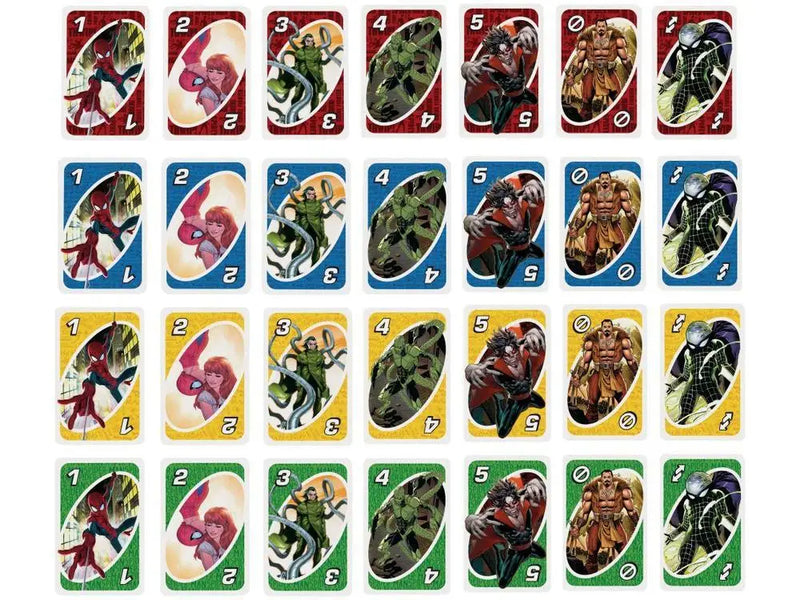 MATTEL - Jogo de cartas UNO Marvel Spider-Man