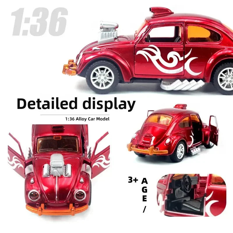 Fusca Turbinado - Miniatura de Metal com Fricção